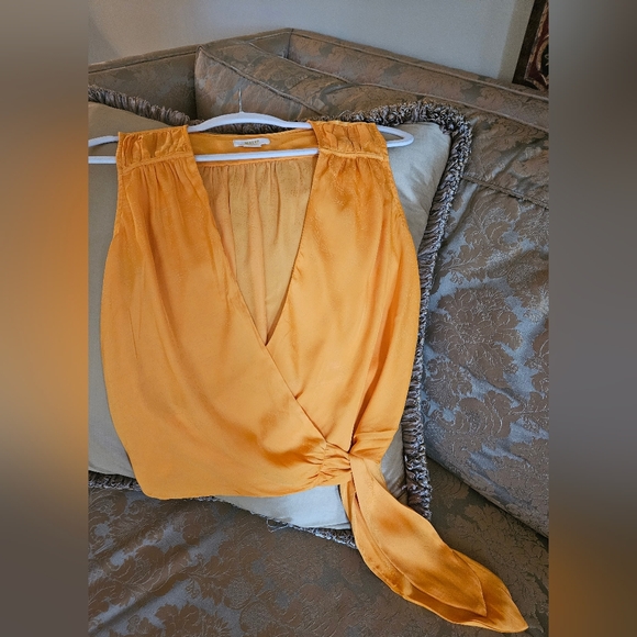 NWOT Maeve by Anthropologie melon/orange tank wrap top - Picture 3 of 12